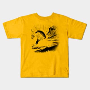 Paragliding at the Beach Kids T-Shirt